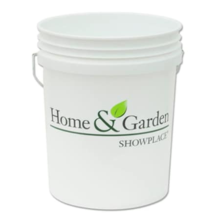 Leaktite Leaktite 05GLHGS Home And Garden White Plastic Pail - 5 Gallon 198712